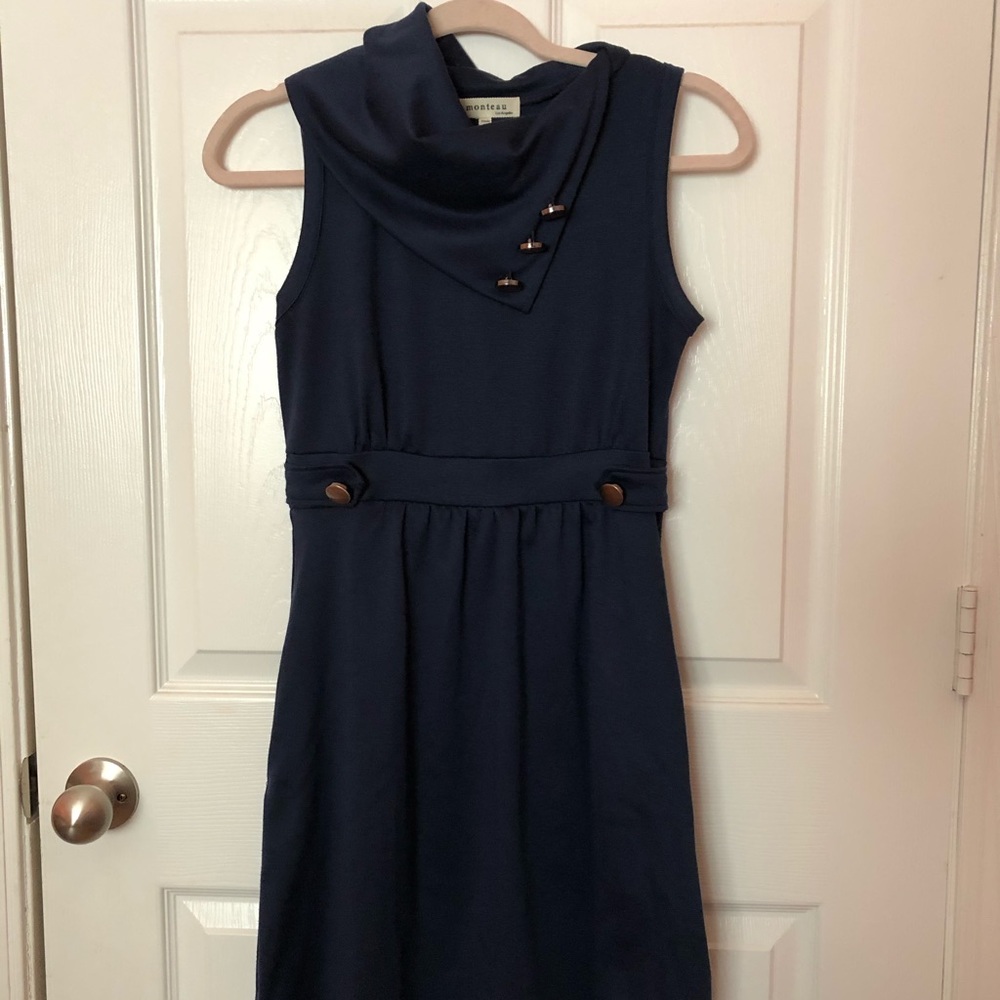 ModCloth ~ Monteau ~ M ~ navy blue dress